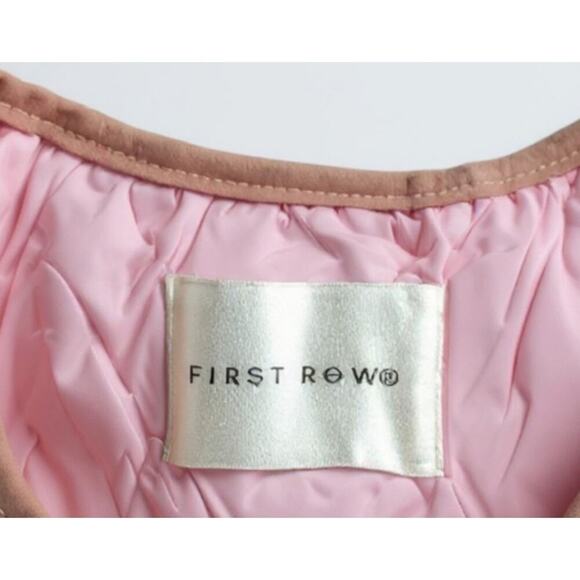 NWT First Row Denim "Keep Things Simple" Pink Quilted Jacket Enjoy Life – Small - Picture 6 of 12